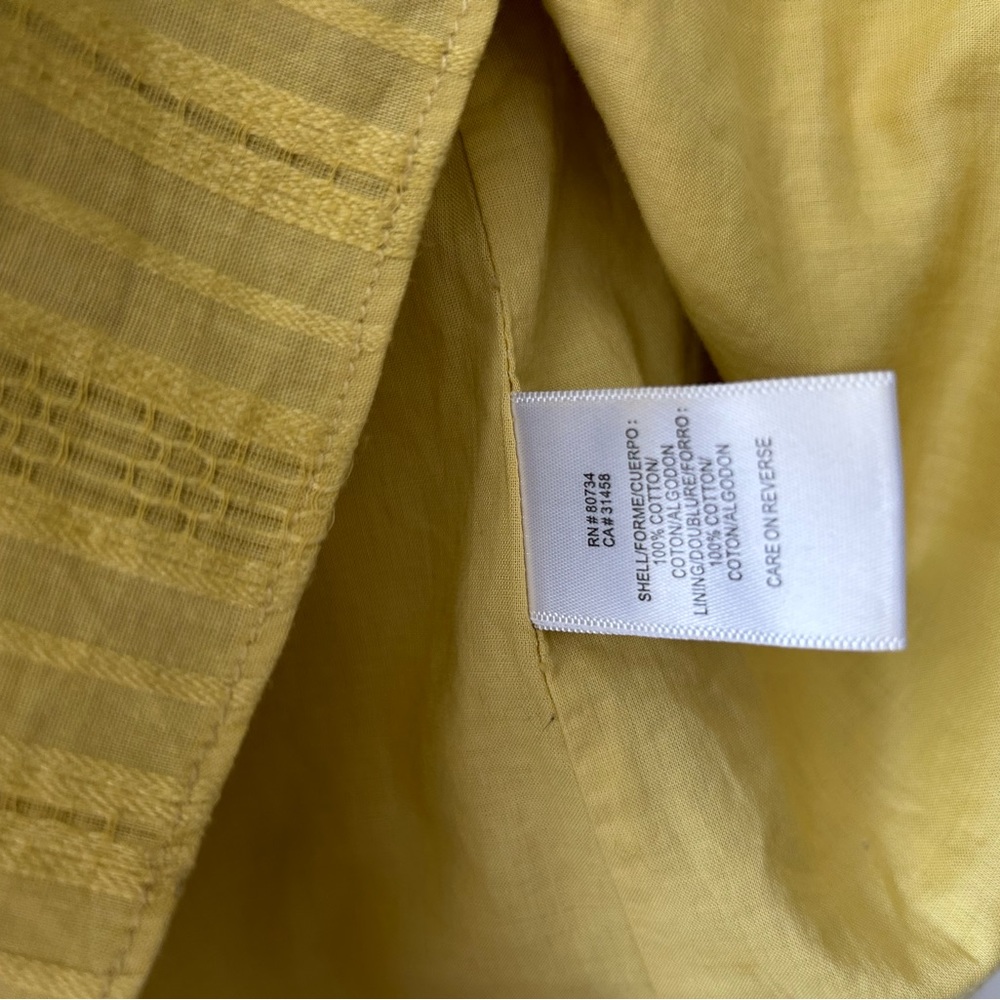 Yellow Baby doll dress 100% cotton - Picture 4 of 6